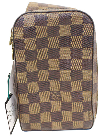 LOUIS VUITTON Damier Ebene Geronimos Brown Hip Bag