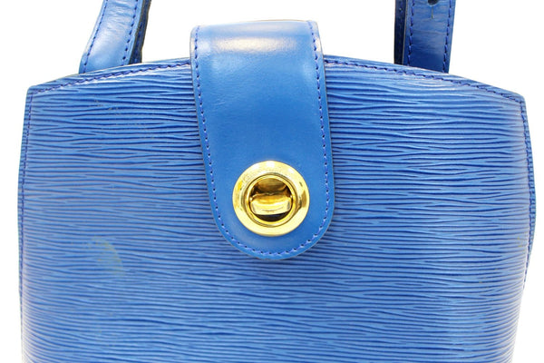 LOUIS VUITTON Epi Leather Blue Cluny Shoulder Bag