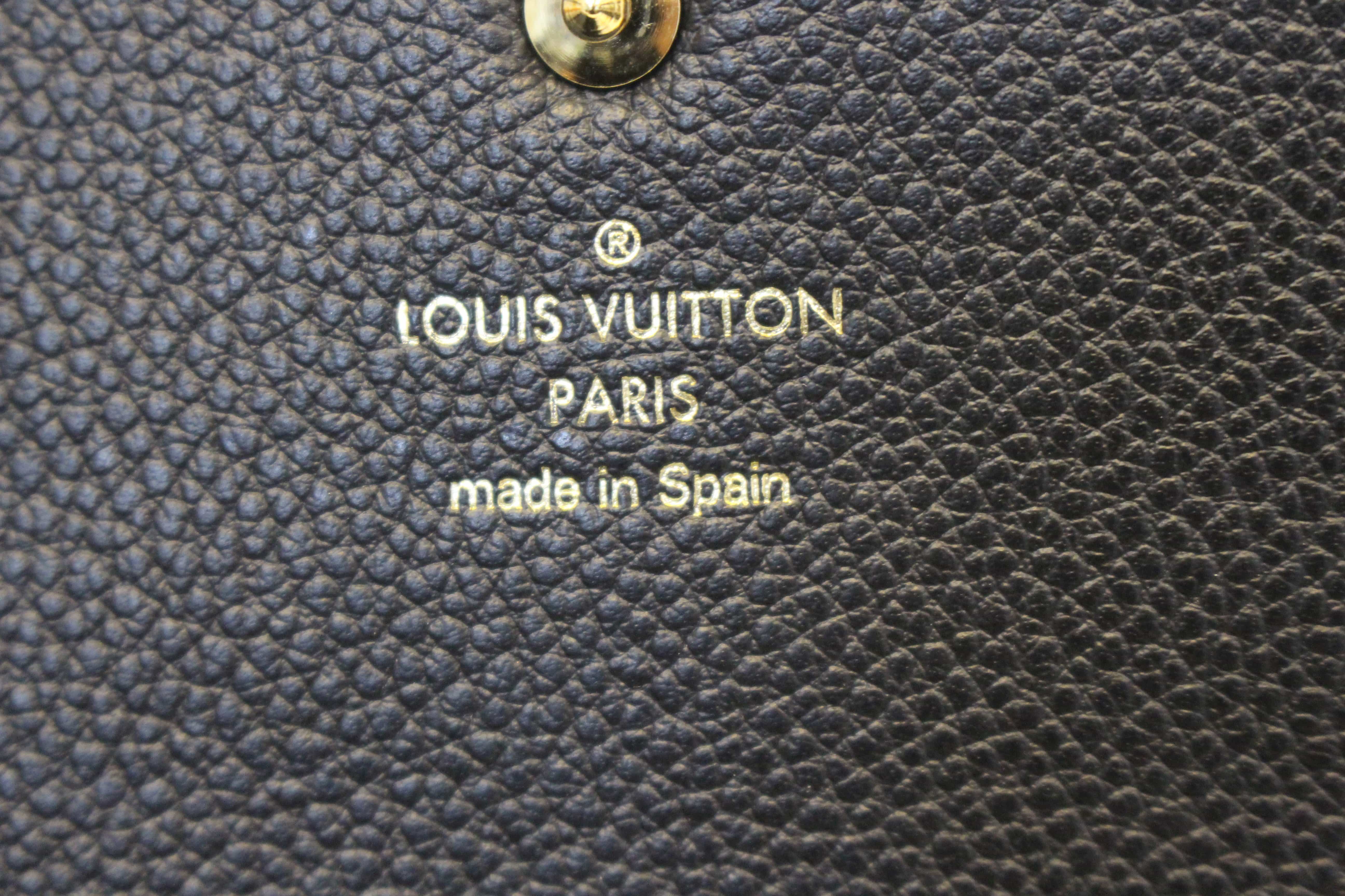 Louis Vuitton Monogram Empreinte Cléa Wallet, Black, * Inventory Confirmation Required
