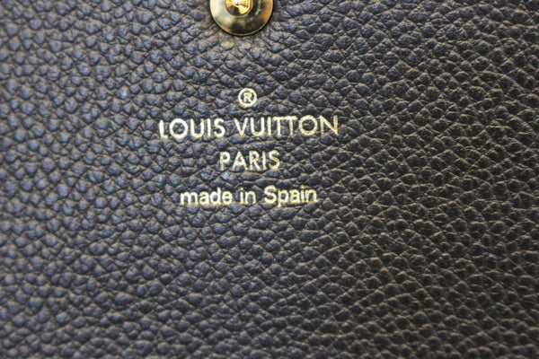 LOUIS VUITTON Black Monogram Empreinte Leather Curieuse Wallet