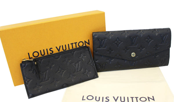 LOUIS VUITTON Black Monogram Empreinte Leather Curieuse Wallet