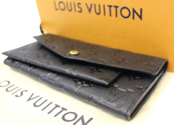 LOUIS VUITTON Black Monogram Empreinte Leather Curieuse Wallet