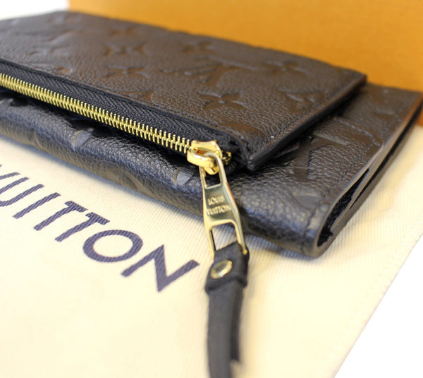 LOUIS VUITTON Black Monogram Empreinte Leather Curieuse Wallet