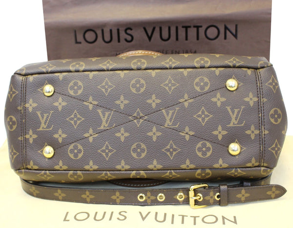 LOUIS VUITTON Black Monogram Canvas Pallas 2Way Shoulder Bag