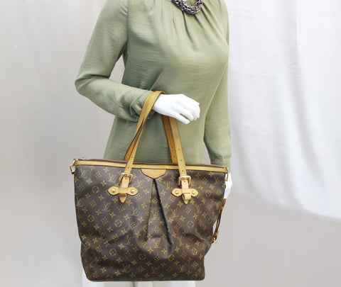 LOUIS VUITTON Monogram Canvas Palermo GM Tote Shoulder Bag