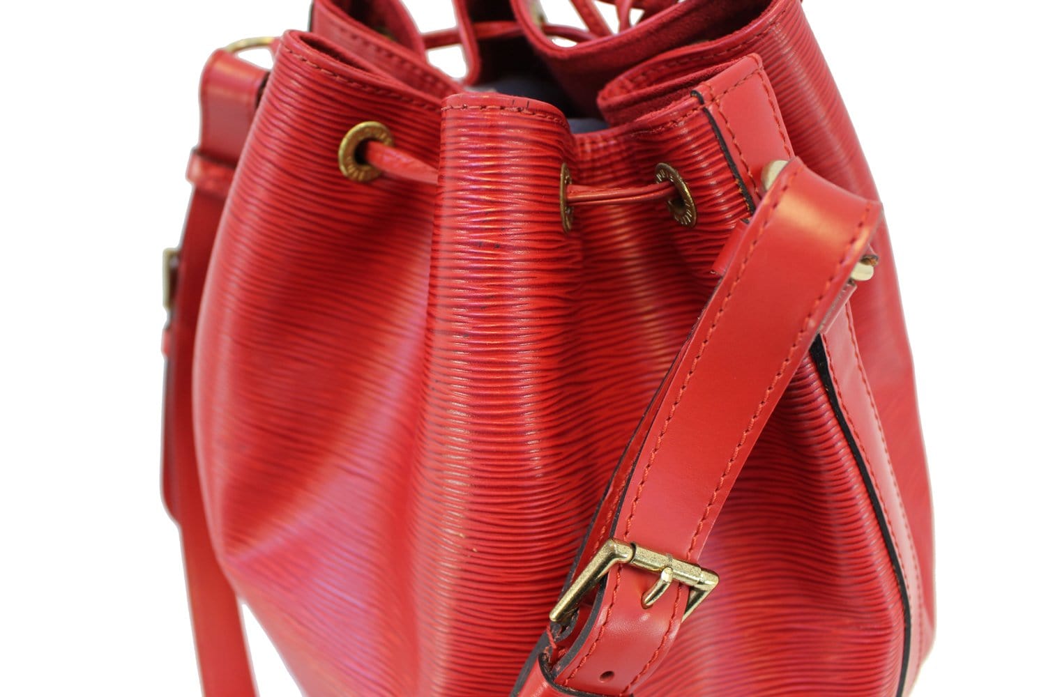 Louis Vuitton Noe PM Epi Shoulder Bag Red Used (6957)