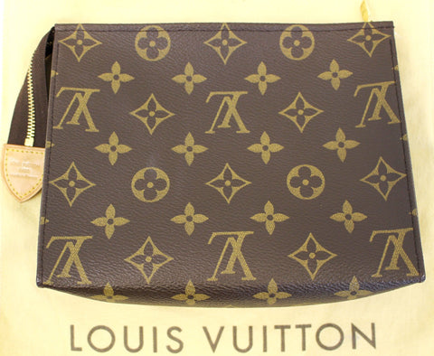 LOUIS VUITTON Monogram Canvas Poche Toilette 19 Cosmetics Pouch