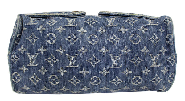 LOUIS VUITTON Blue Denim Monogram Neo Speedy Satchel Bag