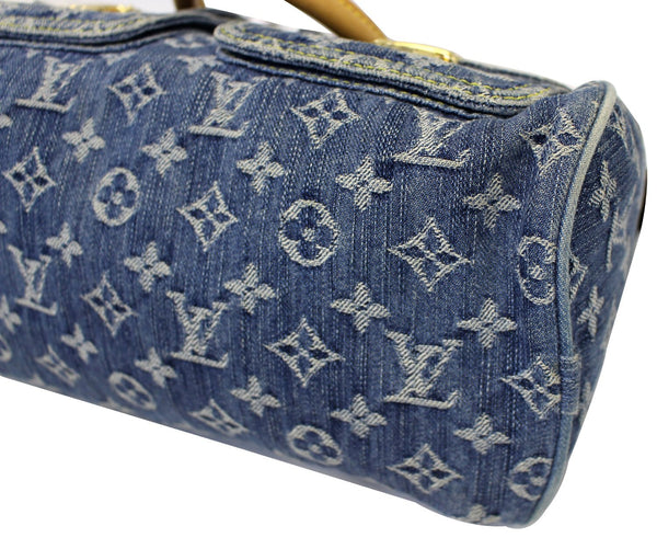 LOUIS VUITTON Blue Denim Monogram Neo Speedy Satchel Bag