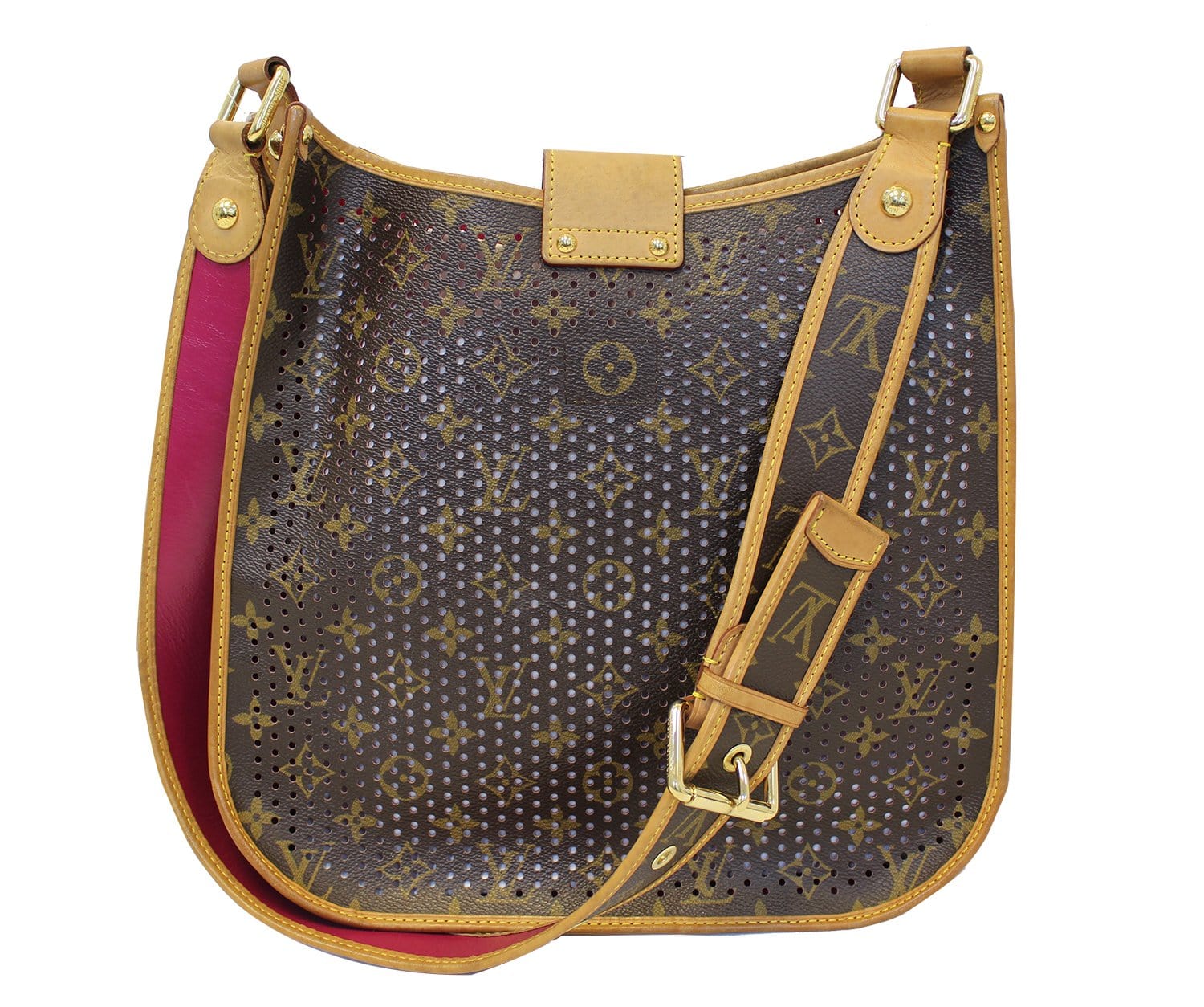 Louis Vuitton, Bags, Louis Vuitton Limited Edition Fuchsia Monogram  Perforated Musette Bag