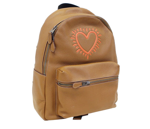 COACH X Keith Haring Heart Charlie Backpack F11775