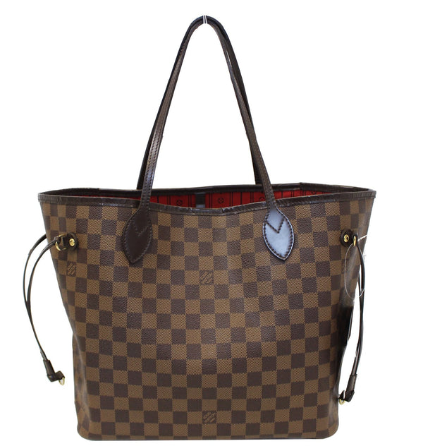 LOUIS VUITTON Damier Ebene Neverfull MM Shoulder Bag