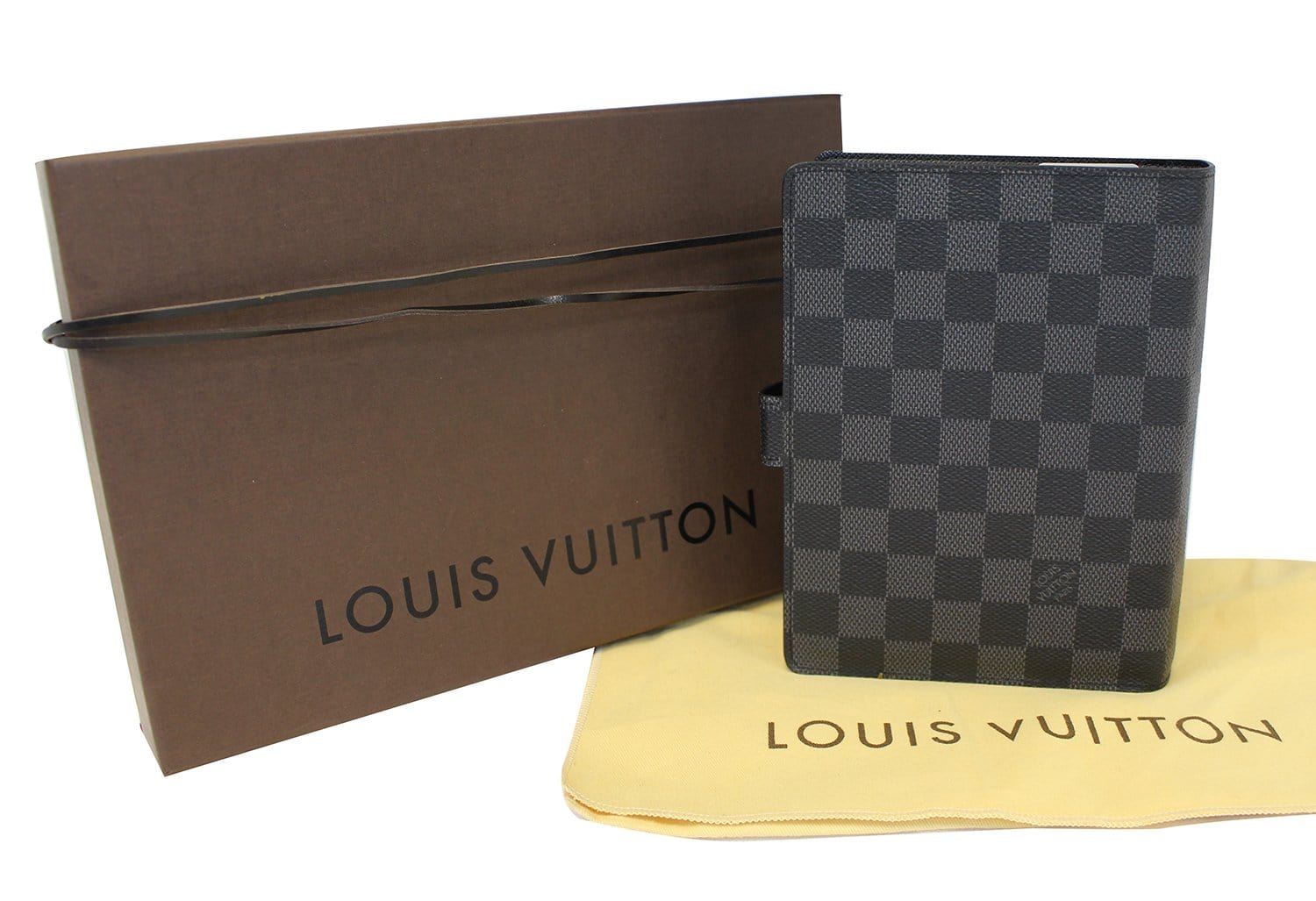 LOUIS VUITTON Agenda MM Damier Graphite Day Planner Cover 