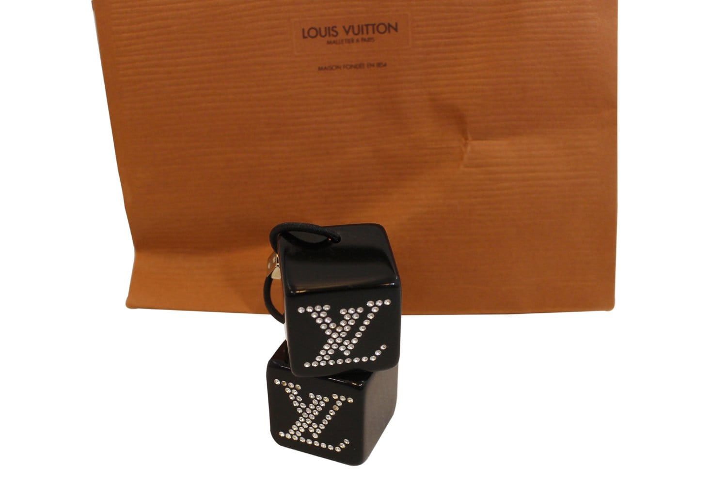 Louis Vuitton Louis Vuitton Black And Clear Cubes Hair Band