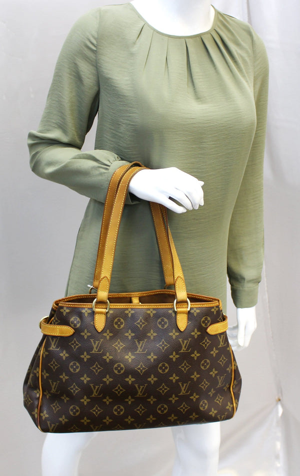 LOUIS VUITTON Used Shoulder Bag Monogram Canvas Batignolles Horizontal 