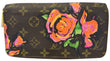 LOUIS VUITTON Roses Monogram Stephen Sprouse Zippy Wallet