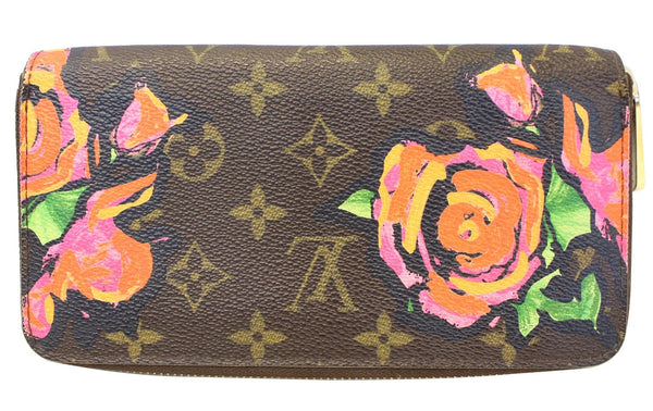 LOUIS VUITTON Roses Monogram Stephen Sprouse Zippy Wallet