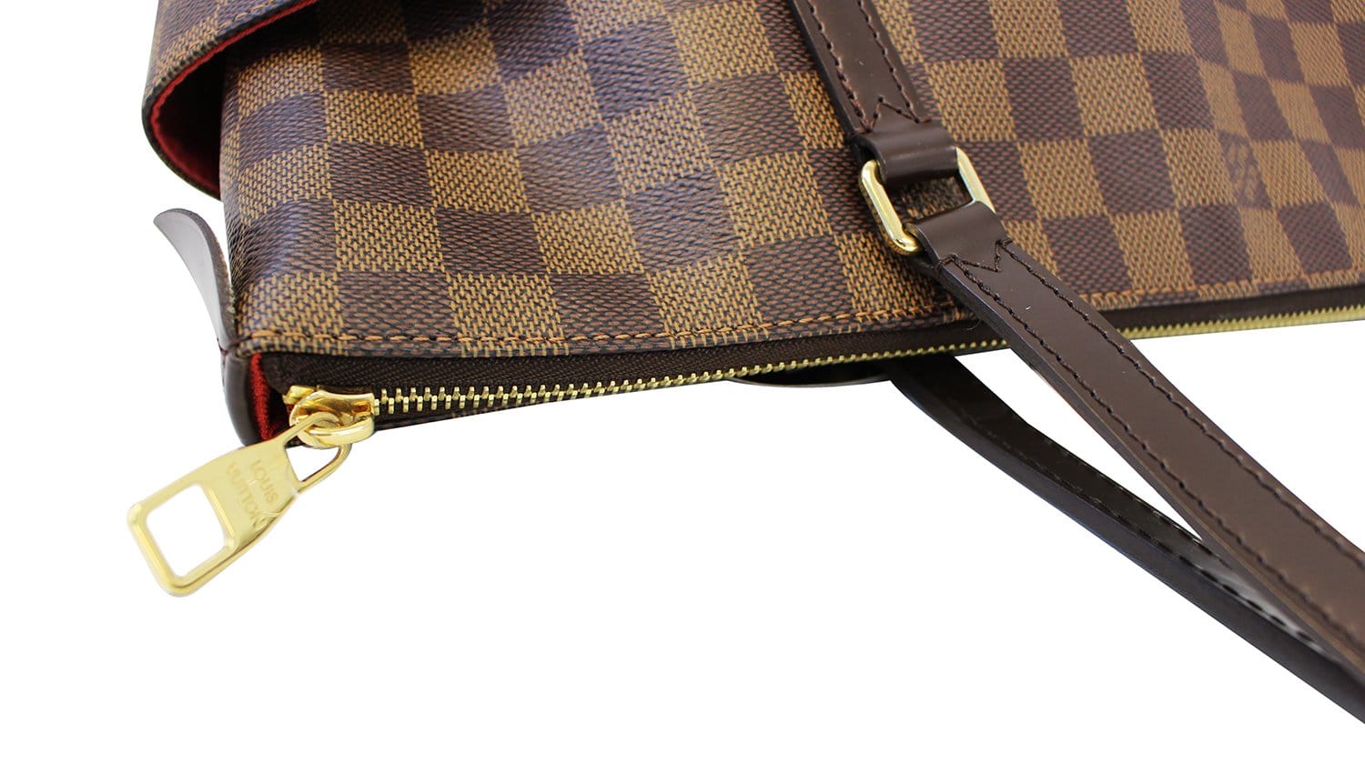 Louis+Vuitton+Totally+Beige+Strap+Shoulder+Bag+MM+Brown+Canvas for sale  online