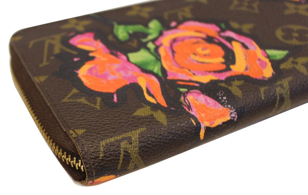 LOUIS VUITTON Roses Monogram Stephen Sprouse Zippy Wallet