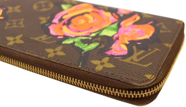 LOUIS VUITTON Roses Monogram Stephen Sprouse Zippy Wallet