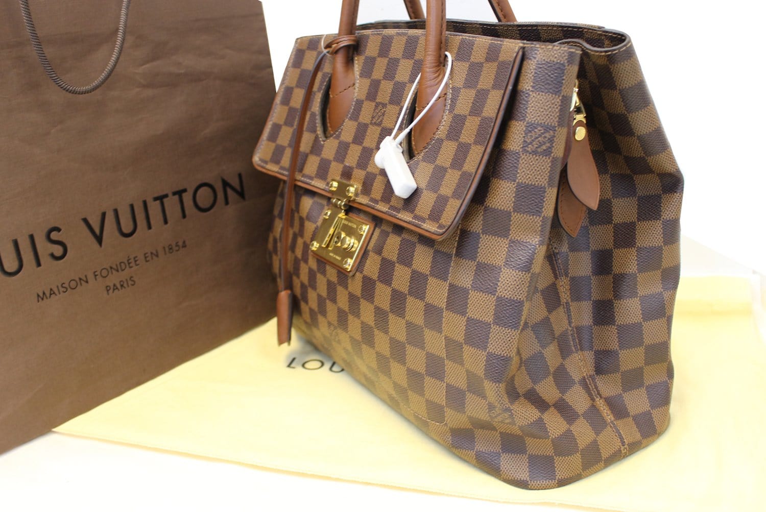 Louis Vuitton Damier Ebene Ascot - Brown Handle Bags, Handbags - LOU801482