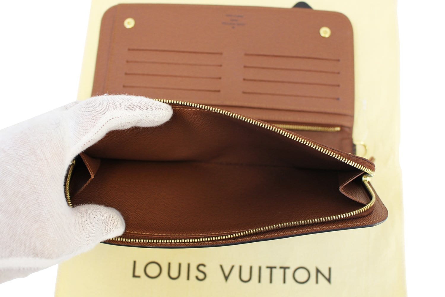LOUIS VUITTON Long Wallet Monogram Insolite Organizer M66566 Brown Big