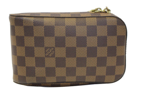 LOUIS VUITTON Damier Canvas Geronimos Brown Hip Bag