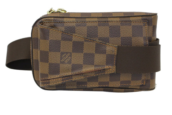 LOUIS VUITTON Damier Canvas Geronimos Brown Hip Bag