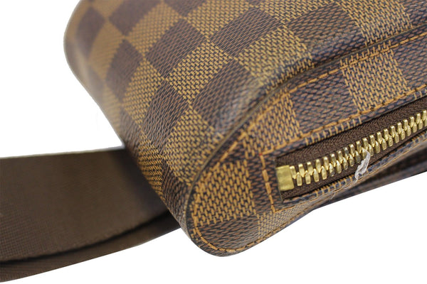 LOUIS VUITTON Damier Canvas Geronimos Brown Hip Bag