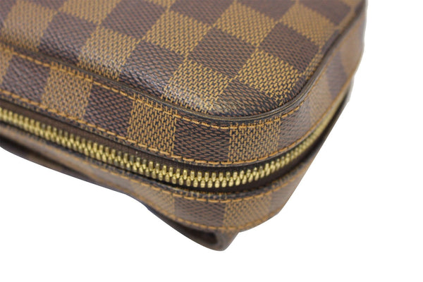 LOUIS VUITTON Damier Canvas Geronimos Brown Hip Bag