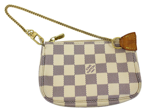 LOUIS VUITTON Damier Azur Mini Pochette Accessoires Pouch