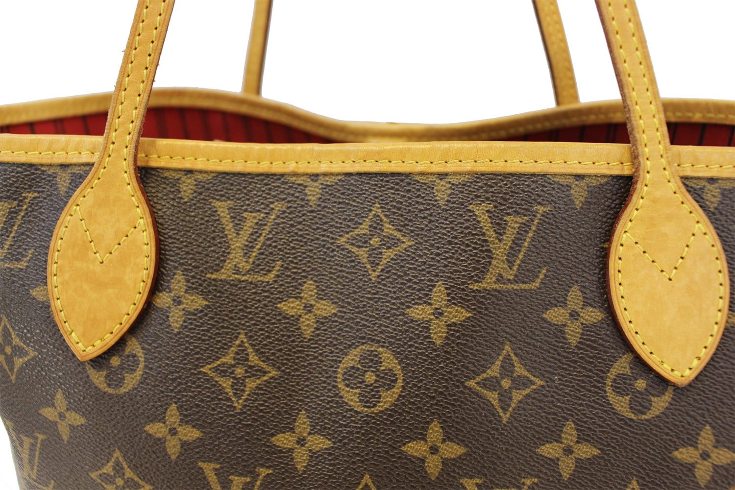 Authentic Louis Vuitton Neverfull MM Tote Bag Monogram Canvas