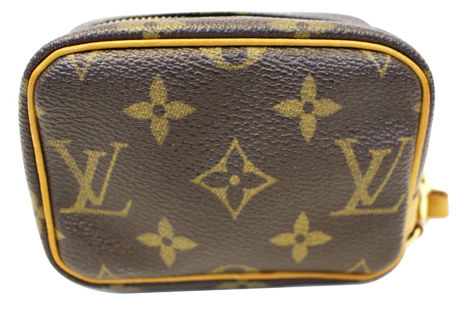 Louis Vuitton Brown Monogram Trousse Wapity Leather Cloth ref