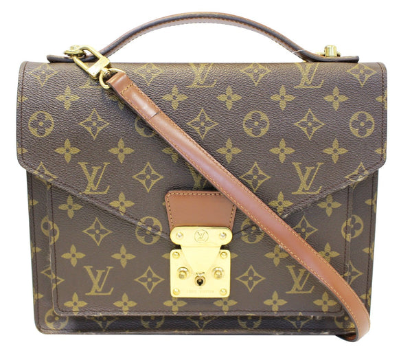 LOUIS VUITTON Monogram Canvas Monceau Briefcase Bag