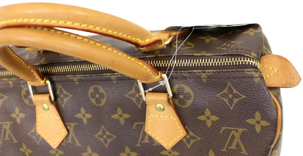 LOUIS VUITTON Monogram Canvas Speedy 30 Satchel Bag