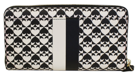 KATE SPADE Monogram Zippy Clutch Wallet