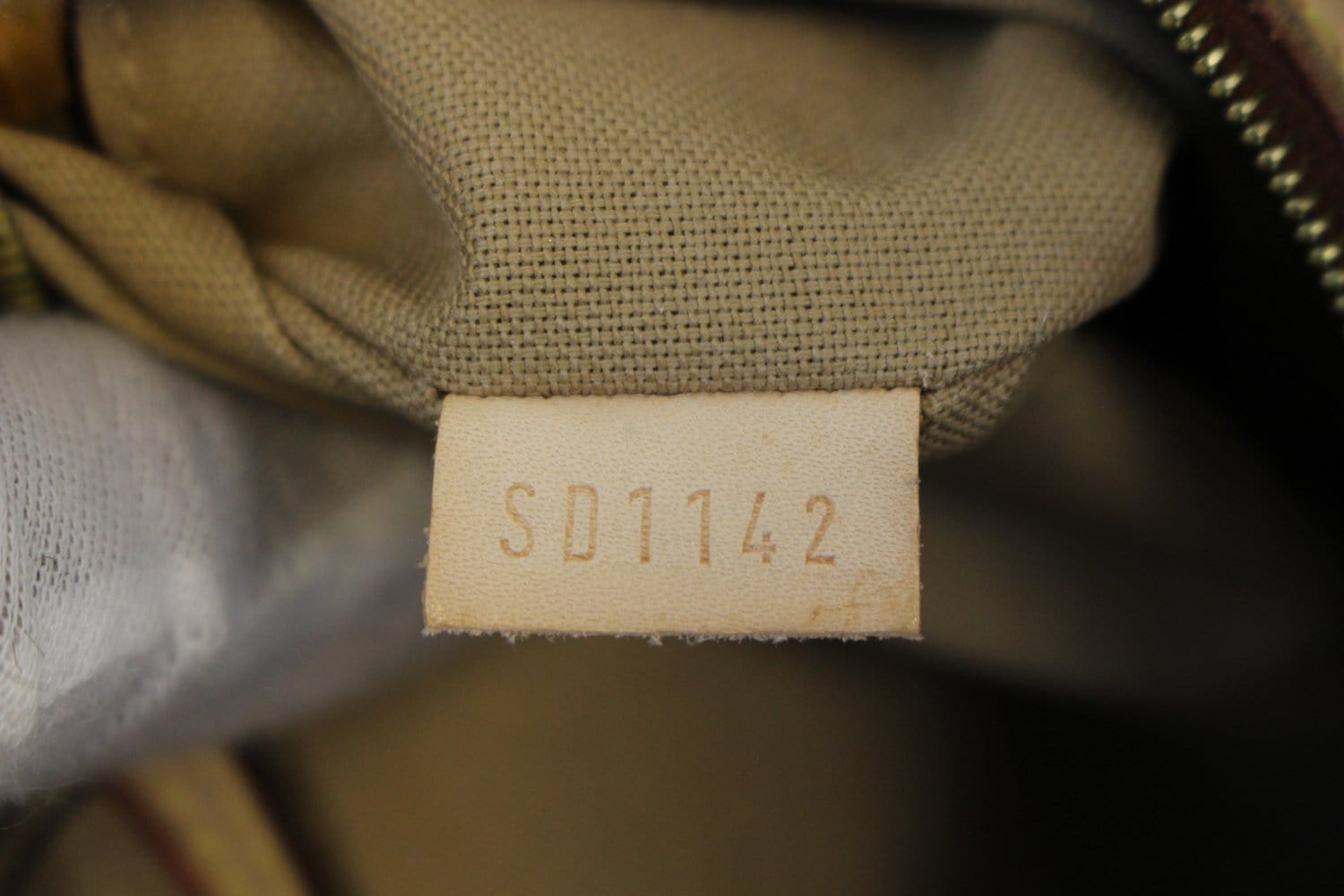 Authentic Louis Vuitton Delightful MM Monogram M40353 Corner Leather Damag  LD634