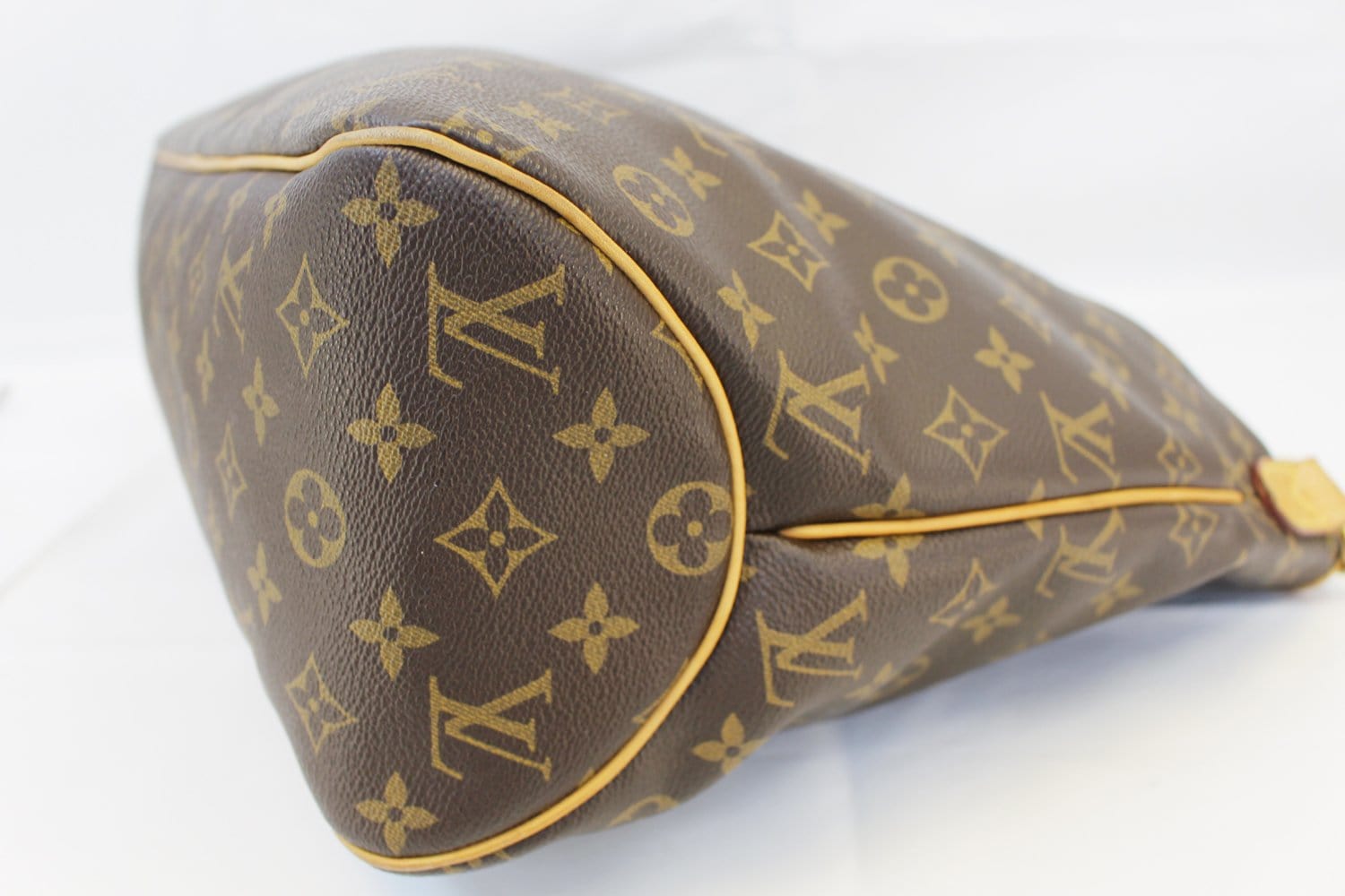 Auth Louis Vuitton Delightful MM Monogram M40353 Opening Leather Damaged  LD517
