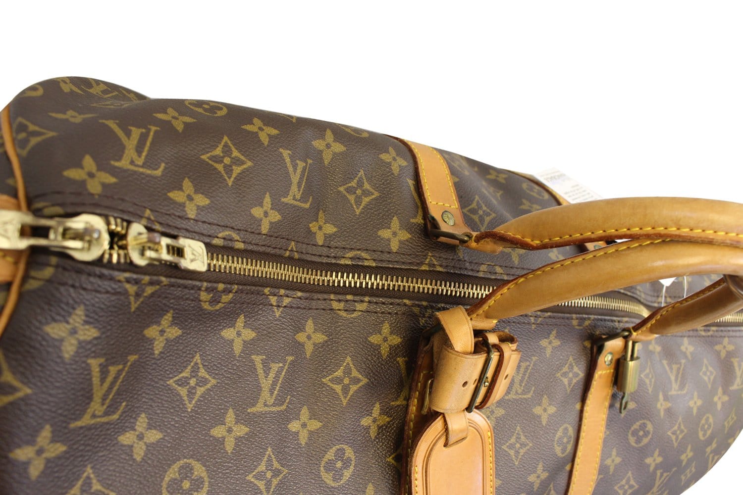 Louis Vuitton, Bags, Authentic Vintage Louis Vuitton Keepall 55 W Lock  Key 2 Piece Name Tag