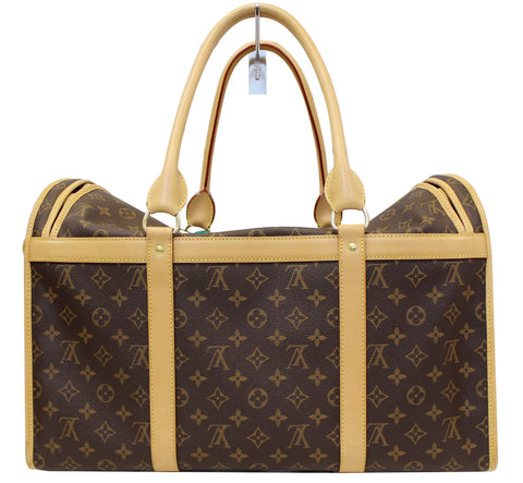 LOUIS VUITTON Monogram Canvas Sac Chien 50 Dog Carrier