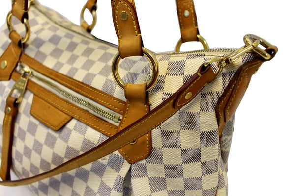 LOUIS VUITTON Evora MM Damier Azur Tote Shoulder Bag