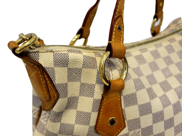 LOUIS VUITTON Evora MM Damier Azur Tote Shoulder Bag