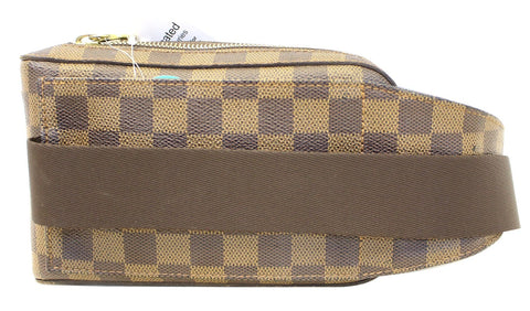 LOUIS VUITTON Damier Ebene Geronimos Brown Hip Bag