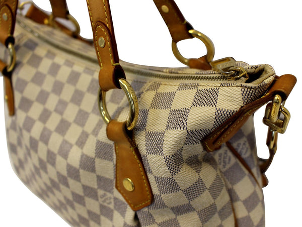 LOUIS VUITTON Evora MM Damier Azur Tote Shoulder Bag