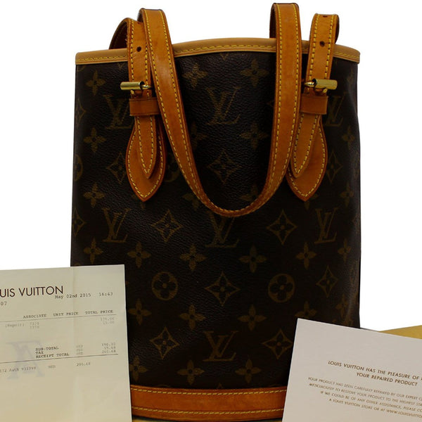 LOUIS VUITTON Bucket PM Monogram Canvas Shoulder Bag