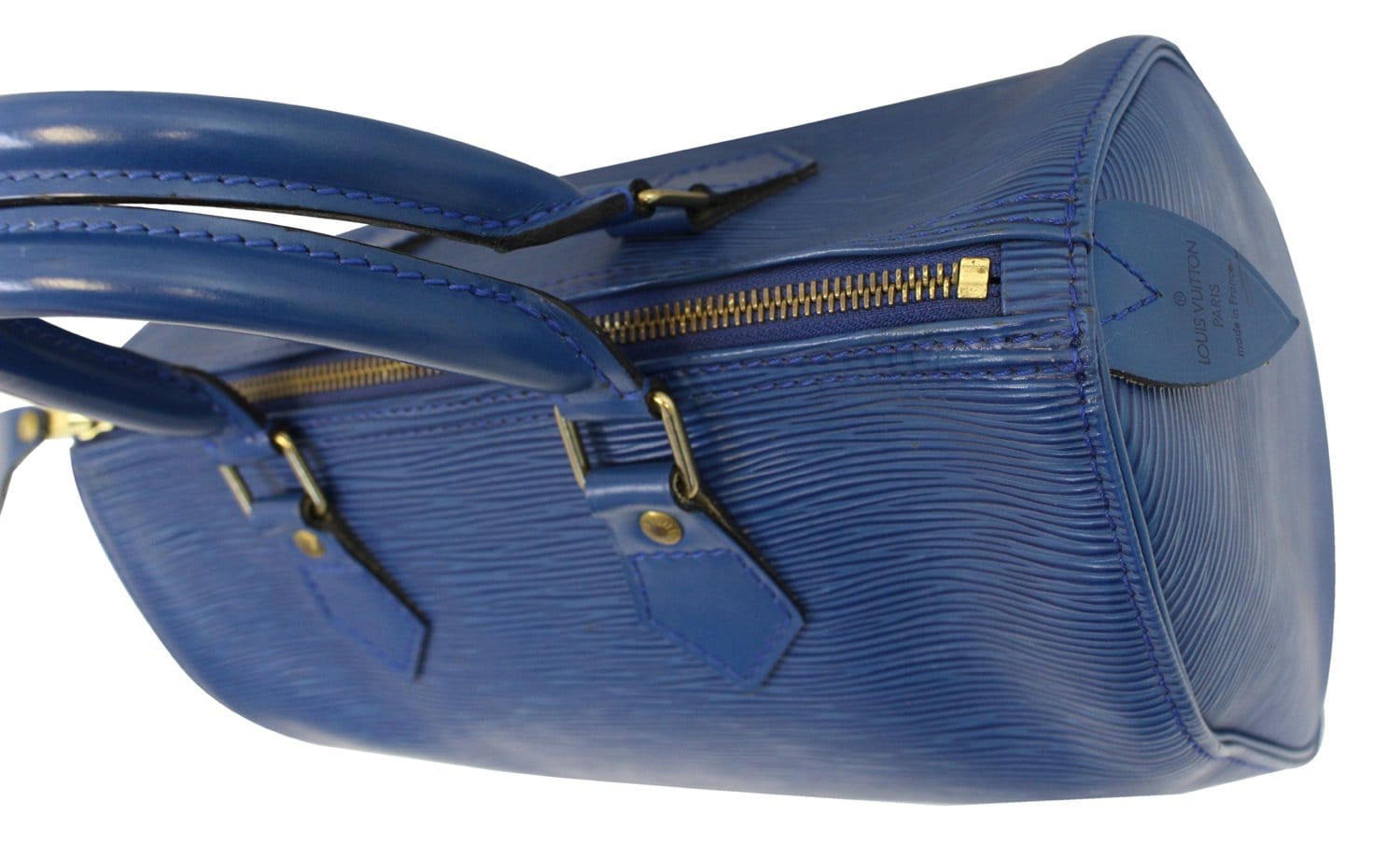 Louis Vuitton Speedy Bandouliere Bag Epi Leather 25 Blue