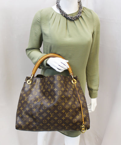 LOUIS VUITTON Monogram Canvas Artsy MM Hobo Shoulder Bag