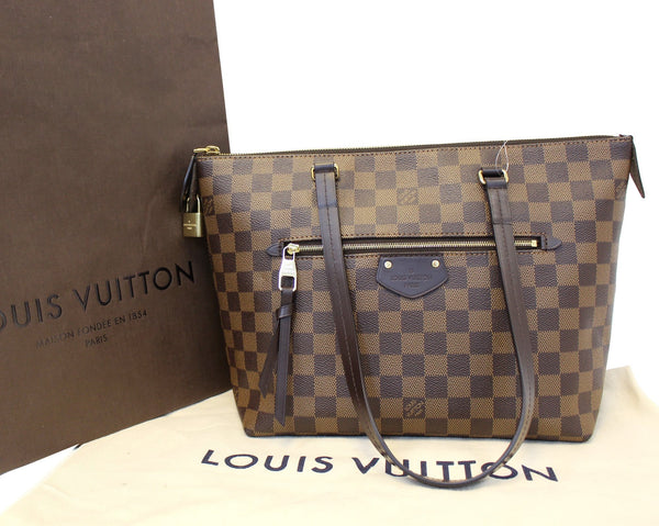 LOUIS VUITTON Damier Ebene Iena MM Shoulder Bag