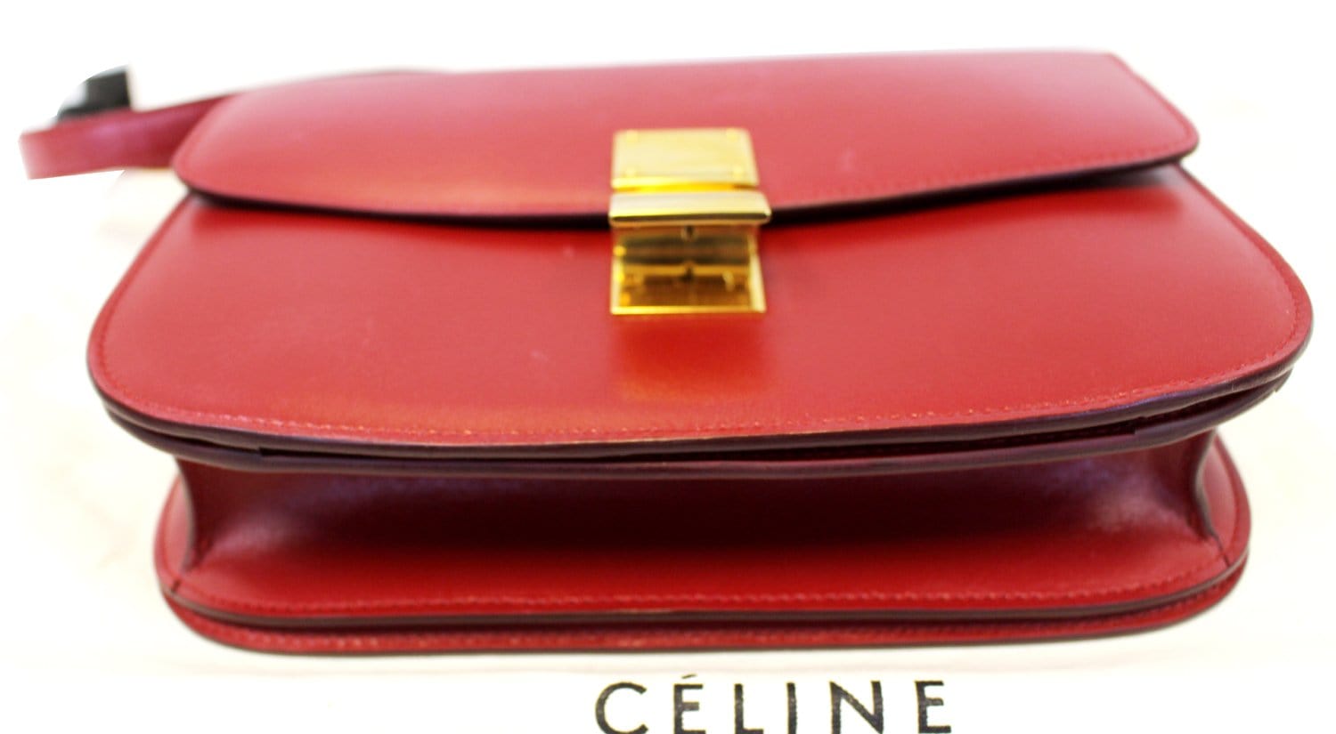 Celine Medium Classic Box Bag - Red Crossbody Bags, Handbags - CEL259066
