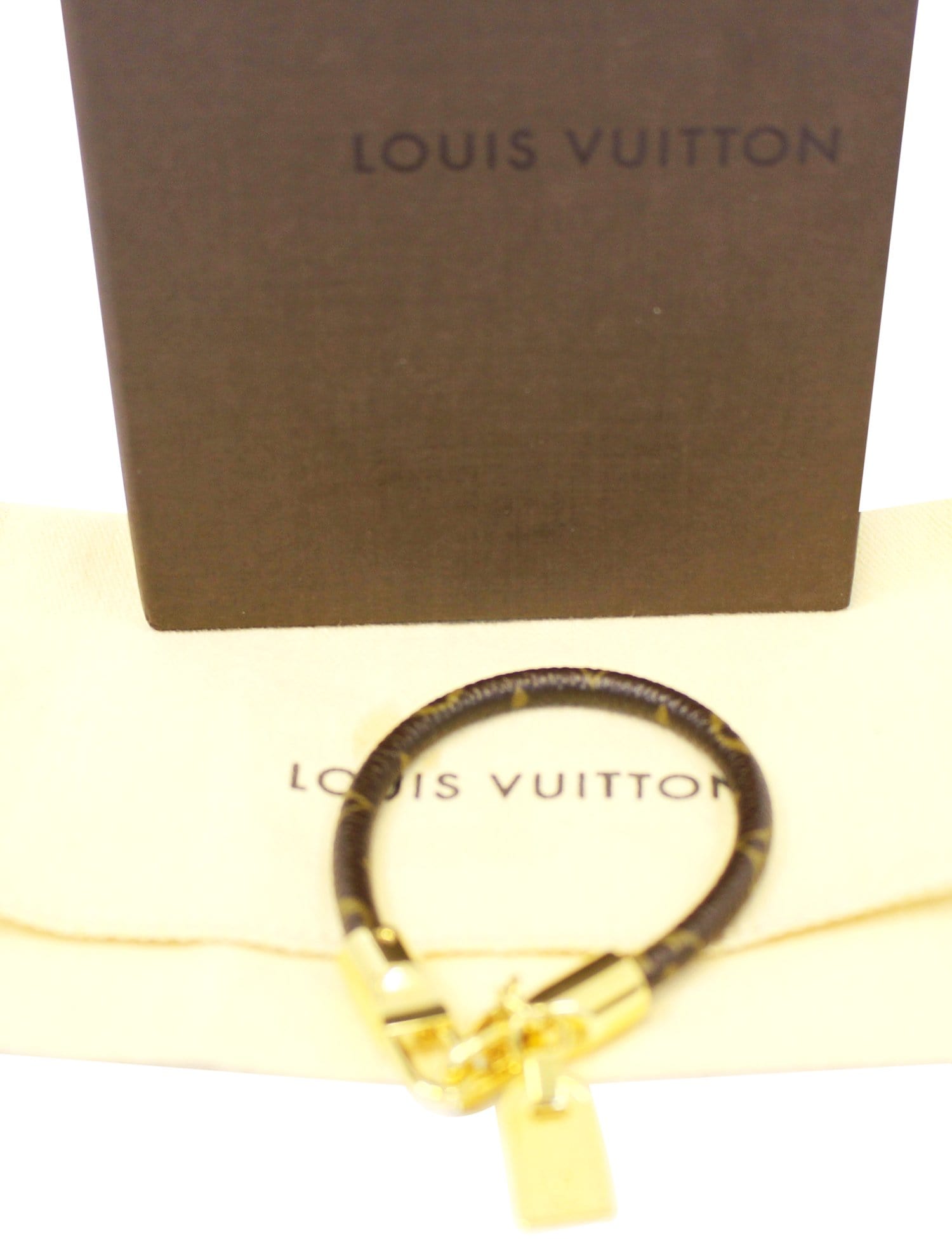 Louis Vuitton Locket Sterling Silver Adjustable Cord Bracelet Louis Vuitton